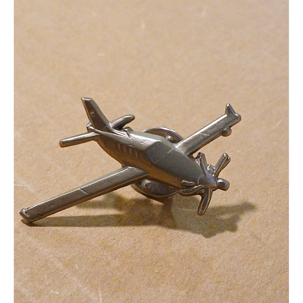 Socata TBM 900 Airplane Lapel Pin Men's Tie Pin Turboprop Souvenir